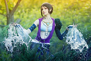 Girl w Water, cool, girl, water HD wallpaper