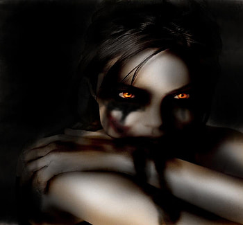 Darkness, gothic, jolie, angelina, dark HD wallpaper