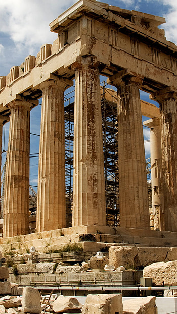 Parthenon , High-quality , Atmospheric lighting, Greece monument HD phone wallpaper