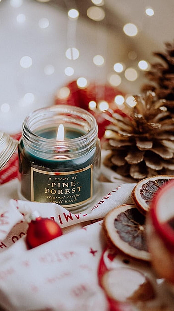 Christmas Aesthetic, Christmas Candel HD phone wallpaper