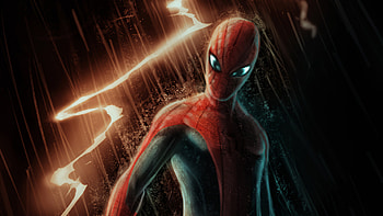 Spiderman Lightening, spiderman, superheroes, digital-art, artist, artwork, artstation HD wallpaper