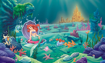 The Little Mermaid, Cartoon, Disney, Ariel HD wallpaper
