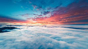 Clouds, High quality , Floating above, Captivating landscapes HD wallpaper