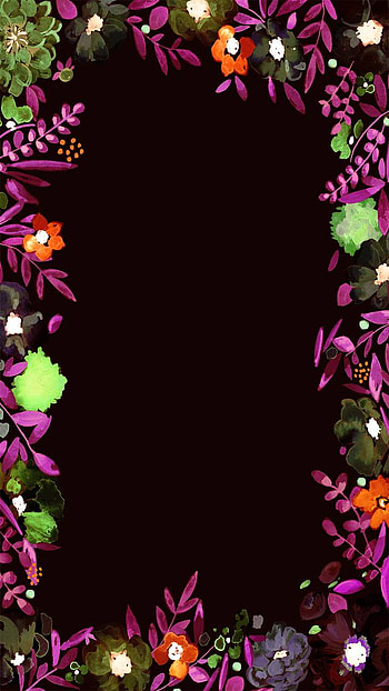Flower Border, colors, artistic, flower HD phone wallpaper