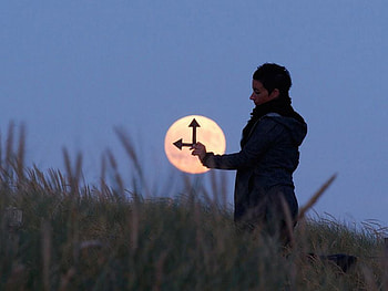 Moon Clock, cool, clock, moon HD wallpaper