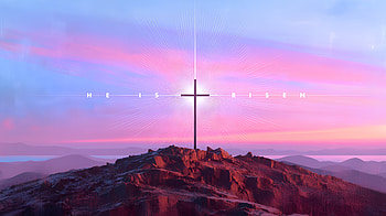 He Is Risen — Empty Tomb Cross | Quad Christian, Religion HD wallpaper
