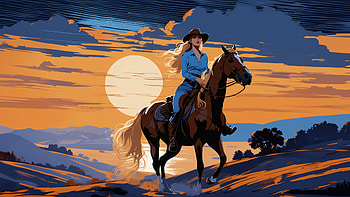 Girl On Horse Minimal , horse, minimalism, minimalist, artist, artwork, digital-art, deviantart HD wallpaper