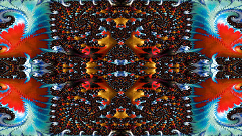 Trippy Psychedelic Fractal, trippy, psychedelic, aesthetic, Abstract, fractal HD wallpaper