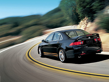 Auto, Nature, Trees, Acura, Cars, Asphalt, Back View, Rear View, Speed, Style, Akura, 2006, Tsx HD wallpaper
