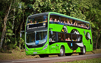 Marcopolo Viale DD Sunny Volvo B215LH, , green bus, 2021 buses, R, double-decker buses, passenger transport, passenger bus, Marcopolo HD wallpaper