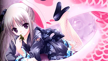 Preview girl, anime, dress, tights HD wallpaper