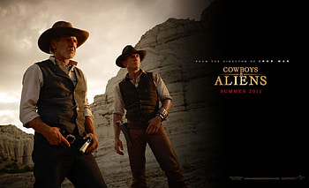 cowboys and aliens, ford, daniel, aliens, cowboys, craig, harrison HD wallpaper