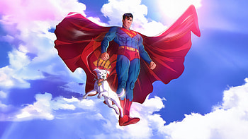 Superman And Krypto Guardians Of Earth, superman-legacy, superman, superheroes, dc-comics, movies, artwork, artist, digital-art, david-corenswet HD wallpaper