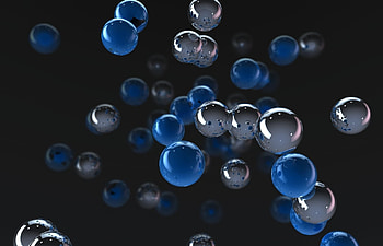 3D, Flight, Space, Balls HD wallpaper