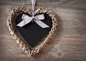 Love, Bow, Heart, Wicker, Braided HD wallpaper
