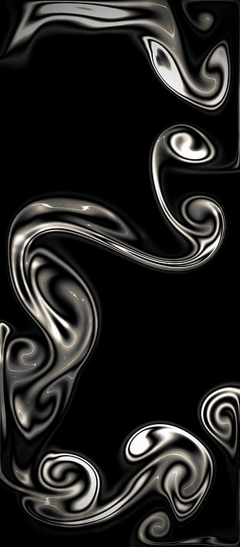 Liquid Metal, black, dark, abstract, monotone HD phone wallpaper