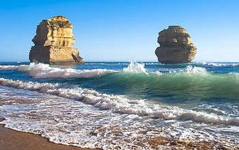 Nature, Sea, Waves, Beach, Rocks HD wallpaper