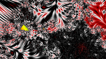 Fractal Art for your - Trippy, black, red, psychedelic, trippy, Abstract, fractal, abstract black, red and black HD wallpaper