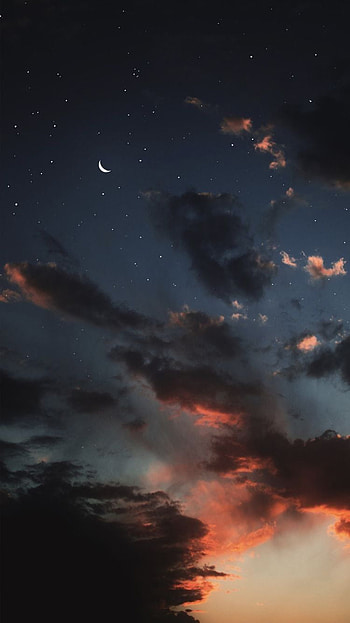 Aesthetic Black Sky . Simple , Night sky , Sky aesthetic, Dark Sky HD phone wallpaper