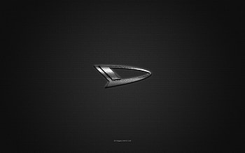 Daihatsu logo, silver shiny logo, Daihatsu metal emblem, gray carbon fiber texture, Daihatsu, brands, creative art, Daihatsu emblem HD wallpaper