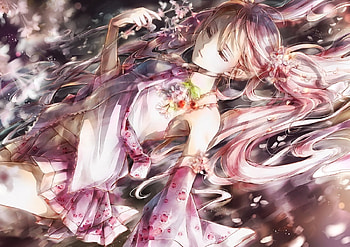 Sakura Miku, anime, girl, vocaloid, manga HD wallpaper