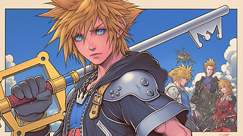 Epic Sora Keyblade from Kingdom Hearts, video game, Kingdom Hearts, Sora (Kingdom Hearts), Keyblade HD wallpaper