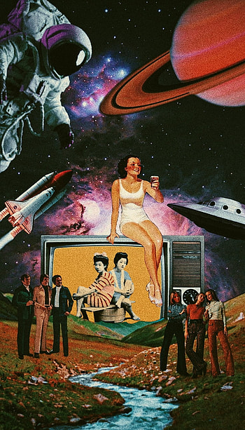 Tv Show, surrealismo, art, world, surrealism, univers, universo, space HD phone wallpaper