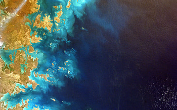 Northwest, Australia, coast, sea, satellite view, nature HD wallpaper