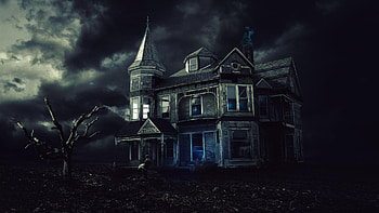 Haunted House, Creepy dark haunted house HD wallpaper