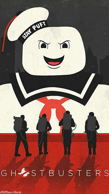 Marshmallow, Ghostbusters, Movies, Android HD phone wallpaper