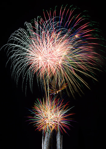 Holidays, Salute, Shine, Light, Bright, Sparks, Fireworks, Firework HD phone wallpaper