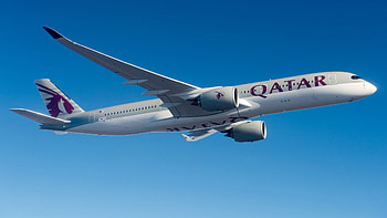 Airbus A350 , Qatar Airways aircraft, backgrounds, Passenger experience HD wallpaper