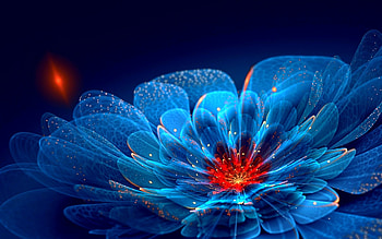 Cool Neon Flowers HD wallpaper