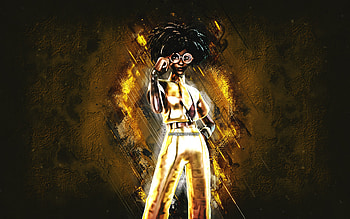 Fortnite Golden Doctor Slone Skin, Fortnite, main characters, golden stone background, Golden Doctor Slone, Fortnite skins, Golden Doctor Slone Skin, Golden Doctor Slone Fortnite, Fortnite characters HD wallpaper