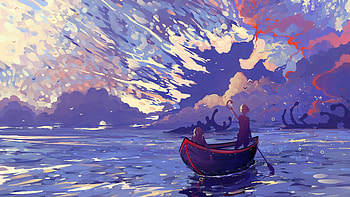 Art, Boat, Art HD wallpaper