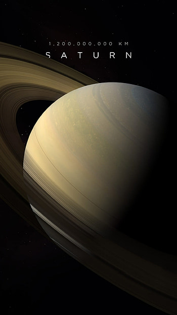 Grey and black Saturn, Cosmic universe, Starry HD phone wallpaper