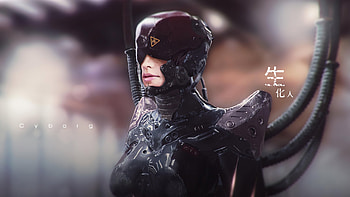 Cyborg Machine Girl , cyborg, artist, artwork, digital-art HD wallpaper