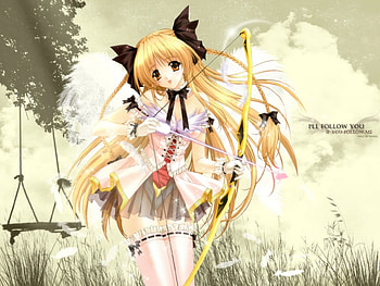 ANGEL GIRL, blonde, love, naruto, angel, girl HD wallpaper