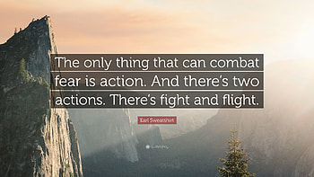 Earl Sweatshirt Quote: “The only thing that can combat fear is action. And HD wallpaper