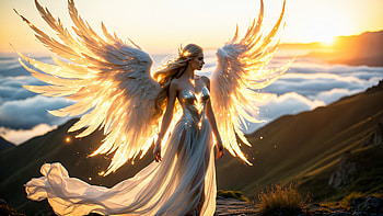 Wings Of Divine Twilight, wings, twilight, fantasy-girls, artist, artwork, art, digital-art, ai, deviantart HD wallpaper