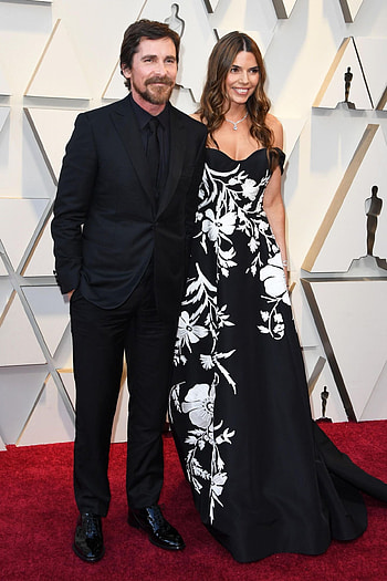 Christian Bale, Sibi Blazic, Oscars 2019, Couples HD phone wallpaper
