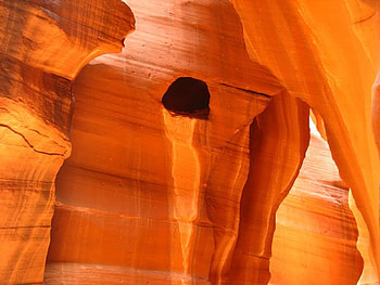 Orange Tear, tear, cave, orange, canyon HD wallpaper