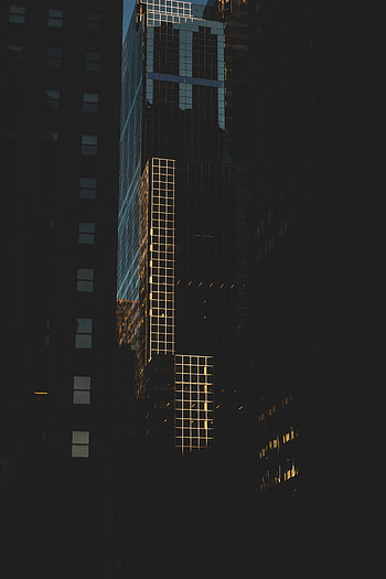 Architecture, City, Building, Dark, Skyscrapers HD phone wallpaper