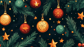 Festive Holiday Pattern - Ultra, holiday pattern, Christmas, ornaments, Festive, holiday HD wallpaper