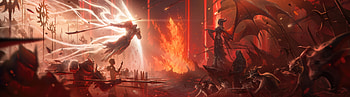 Diablo 4 Inarius Lilith And The Knights, diablo-4, 2023-games, diablo, games, artstation, wide HD wallpaper