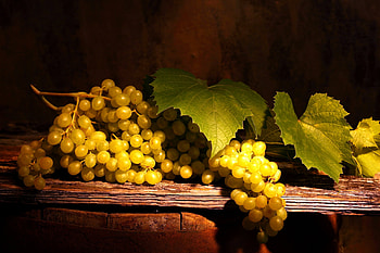 Food, Leaves, Grapes, Branch, Shadow, Brush HD wallpaper