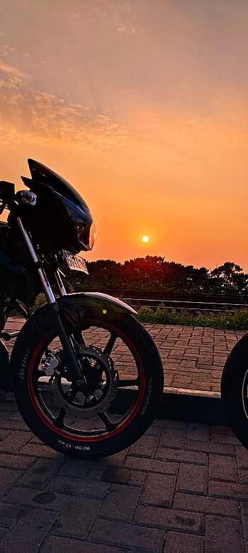 Apache 160, cloud, motorcycle, sky, bike HD phone wallpaper