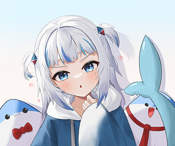 Gawr Gura, hololive, Gawr Gura, Anime, Virtual Youtuber HD wallpaper