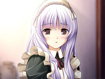 Ayame Nijisaki, purple, anime, girl, long hair HD wallpaper