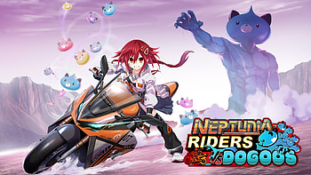 Key Art Game Neptunia Riders VS Dogoos Poster, video game HD wallpaper